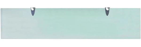 vidaXL Schwebendes Regal, Glas transparent, 0,8 x 20 x 90 cm Bild 2