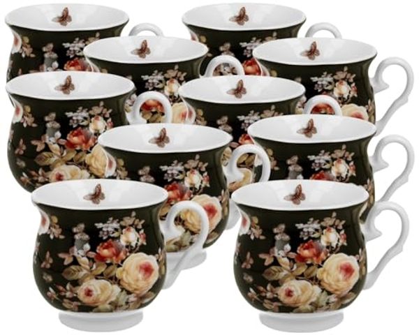 DUO FLORAL Becher 500 ml WARDA New Bone China Porzellan
