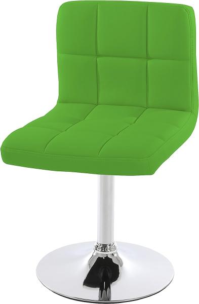 2er-Set Esszimmerstuhl Drehstuhl Stuhl Kavala Kunstleder Chrom ~ grün Bild 5