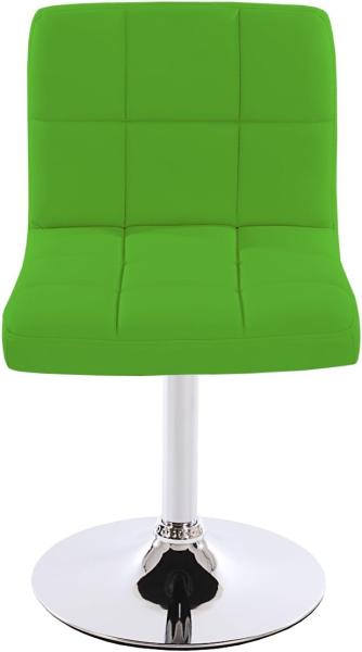 2er-Set Esszimmerstuhl Drehstuhl Stuhl Kavala Kunstleder Chrom ~ grün Bild 7