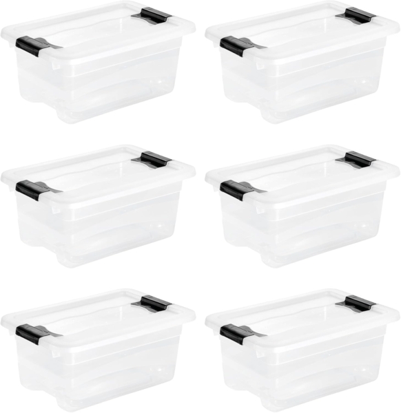 keeeper Aufbewahrungsbox cornelia (Set, 6 St), mit Deckel, Schiebeverschluss