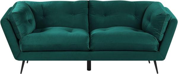 3-Sitzer Sofa Samtstoff smaragdgrün LENVIK