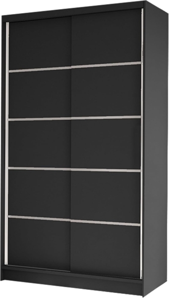 Schiebetürenschrank Camtalo IV (Farbe: Schwarz)