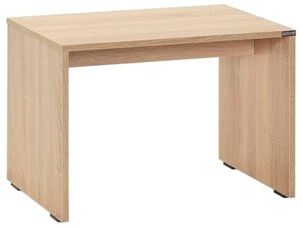Hanah Home Stylish Coffee Table, Sonomo Color, 60 x 43 x 40 cm | 100% Melamine Coated Particle Board, 16 mm Thickness | Perfect for Modern Living Rooms & Spaces