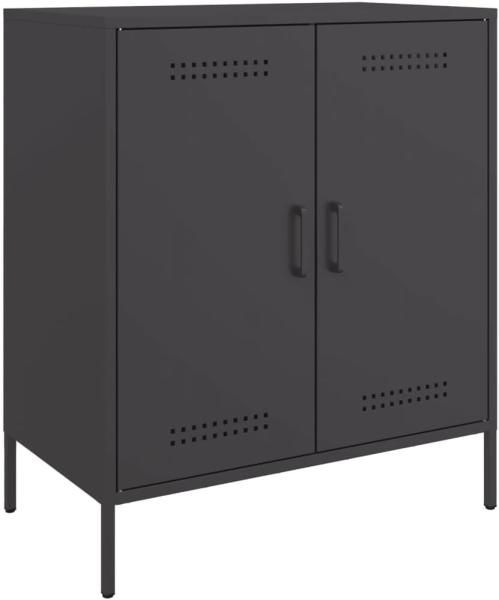 Sideboard Schwarz 68x39x79 cm Stahl 842976