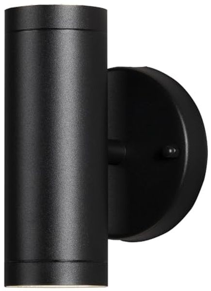 Konstsmide Modena ab/auf LED Wandleuchte schw, 2x4W, Glas