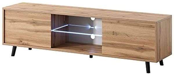 Selsey TV-Lowboard, Wotan Eiche, 140 x 40,5 x 31,3