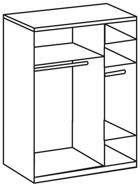 Schwebetürenschrank Bramfeld Kleiderschrank Ausfürung weiß Bild 4