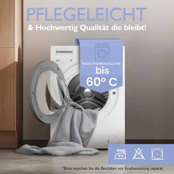 leevitex® Spannbettlaken Spannbettlaken, Mako-Jersey, Gummizug: rundum, (2 Stück), OEKO-TEX® STANDARD 100 zertifiziert Bild 5