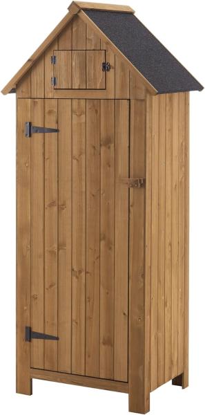 Geräteschrank Ottrott 179x77x54cm Kaminholzlager Brennholzregal [en. casa]