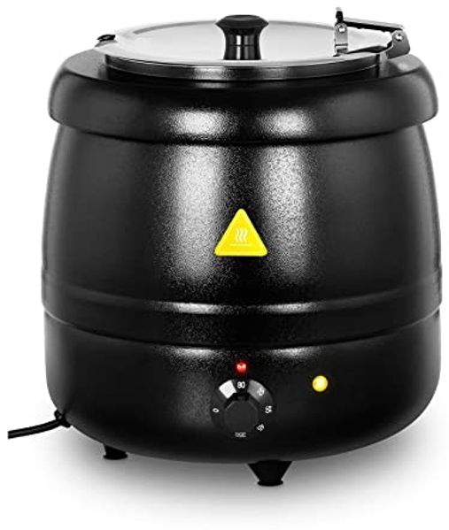 Royal Catering Suppentopf Elektrisch Suppenkessel 10L 400W Suppenwärmer, Edelstahl, Stahl (pulverbeschichtet)