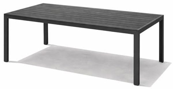 Alu Nonwood Gartentisch Esstisch Outdoortisch anthrazit 150x90cm Bild 3