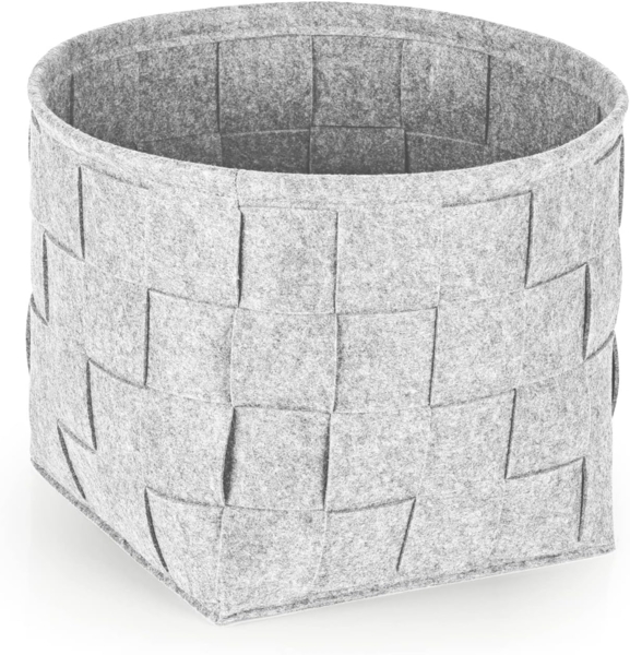 N8WERK Aufbewahrungskorb Filz 32cm hellgrau