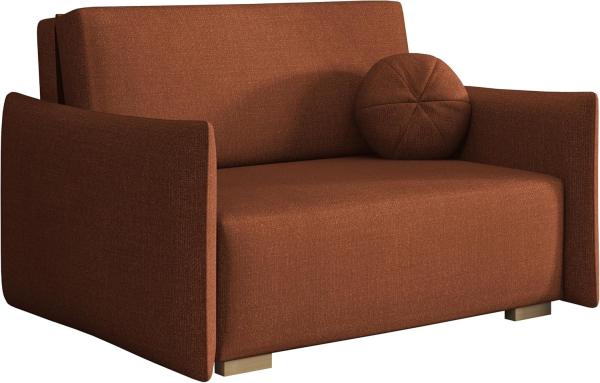 Sofa Viva Glov II mit Schlaffunktion, 2 Sitzer Schlafsofa mit Bettkasten (Farbe: Soul 08)