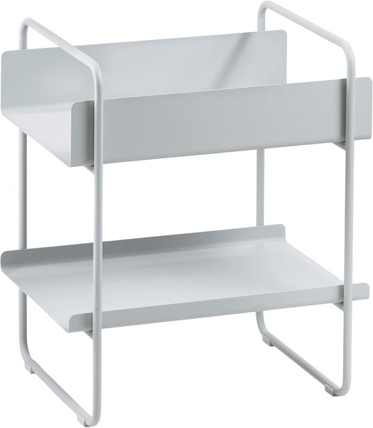 Zone Denmark Konsolentisch A-Console Table, Beistelltisch, Sofatisch, Regal, Metall, Soft Grey, H 55. 7 cm, 26994