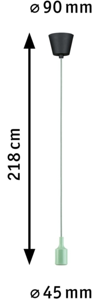 Paulmann 78428 Pendelleuchte Ketil E27 max. 60W Hellgrün Bild 3