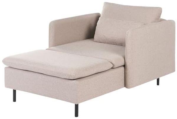 Chaiselongue EGERIS Stoff Beige