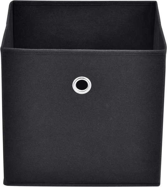 Faltbox 10er-Set 30 x 30 x 28 cm Vliesstoff Schwarz en. casa Bild 4