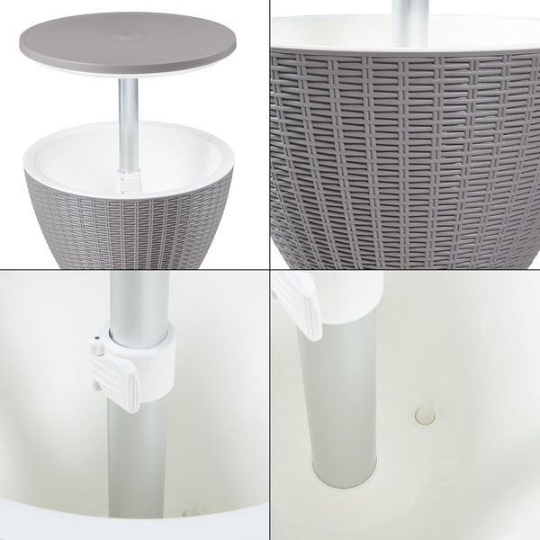 Kühltisch Atessa 58 x 49 cm Hellbraun [casa. pro] Bild 7