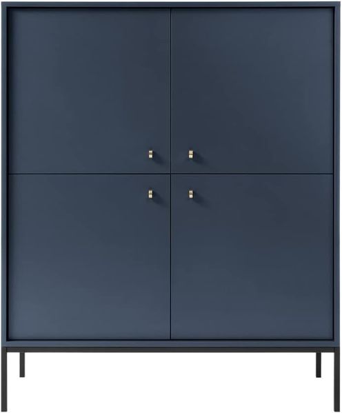 Selsey (Marineblau) MONNE-Vertikale Kommode, 125,5 x 103,5 x 39 cm