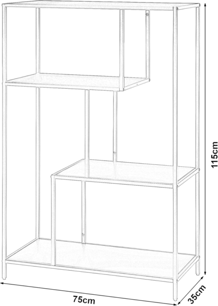 Bücherregal Reisjärvi Weiß, matt [en. casa] Bild 2