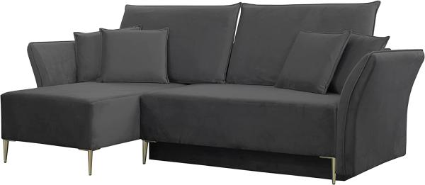 Ecksofa Mokoli (Farbe: Tiffany 19, Füße: Gold)