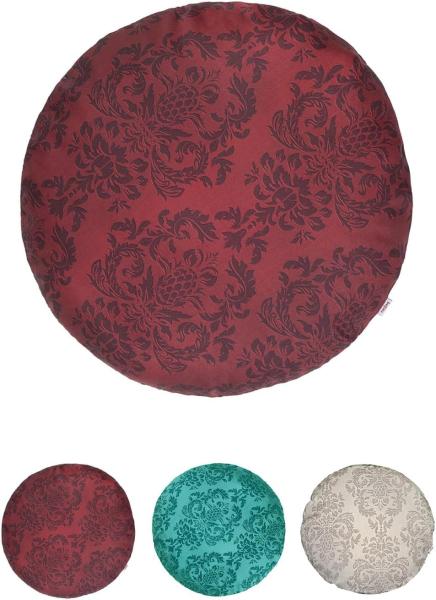 Kissenhülle rund ca. 40 cm Ø karmin-rot beties "Epoche"