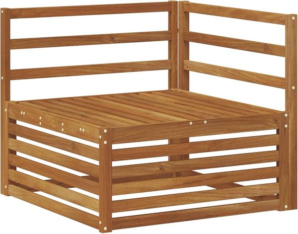 vidaXL Outdoor Ecksofa Massivholz Akazie Natur 83 x 83 x 73 cm 900567