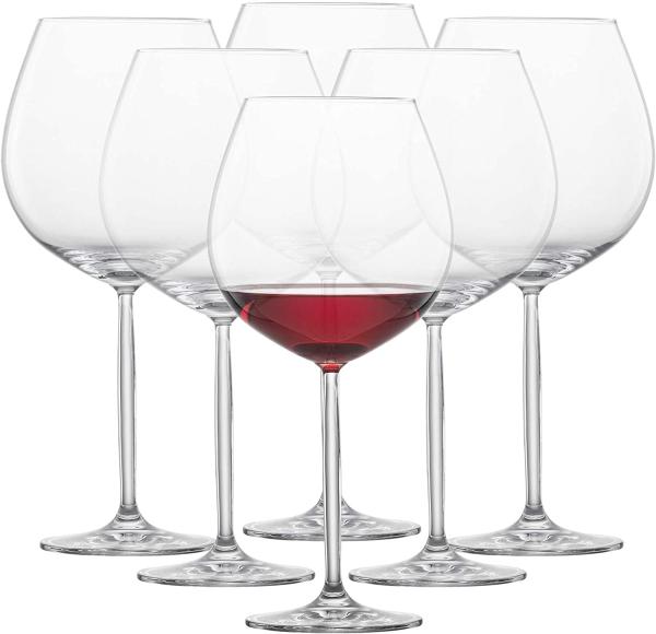 Schott Zwiesel Burgunderpokal / Goblet 140, 6er Set, Diva, Rotwein, Form 8015, 839 ml, 104103