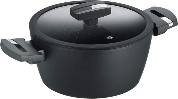 Berndes Balance Induction Enduro Kochtopf, Topf, Antihaftversiegelung, Aluminium, Schwarz, Ø 20 cm, 0019884502