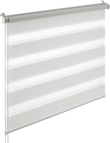 YOURSOL EasyFix Doppelrollo, Abdunklung für Fenster, Klemm-Rollo ohne Bohren, Weiß, 55 x 150 cm