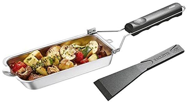 GEFU Grillpfännchen edelstahl, abnehmbarer Griff
