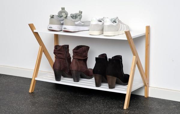 Elbmöbel Schuhregal Bambus Schuhschrank Ablagen Schuhablage Schuhe Schuhständer Regal Bild 4