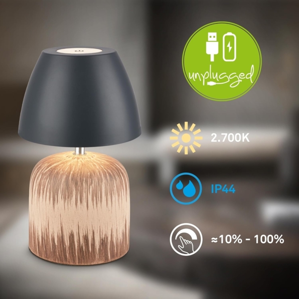 Briloner Leuchten LED Außen-Tischleuchte CERA 7593014 Bild 2