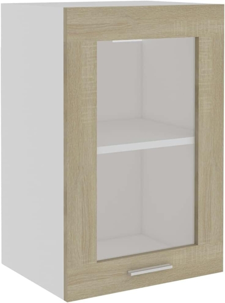vidaXL Hängeglasschrank Lyon Sonoma-Eiche 40x31x60 cm Holzwerkstoff 802508