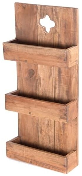 DESIGN DELIGHTS Wandregal WANDREGAL "DAYA", Massivholz, 65 cm, Holzregal mit Ablage