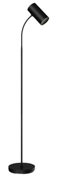 Lindby Stehlampe Karoli, Metall, Schwarz IP20, 1 x 15 W LED