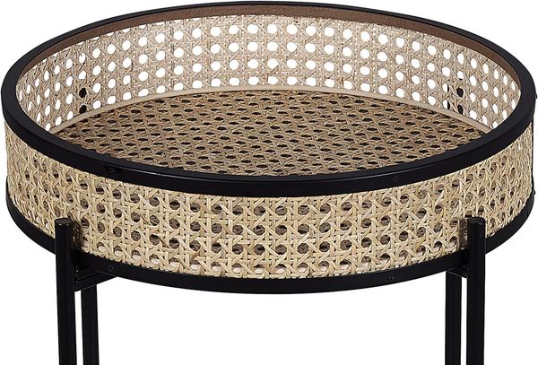 Beistelltisch Rattan / Metall ⌀ 36 cm VIENNA Bild 9