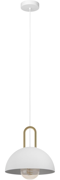 Eglo 99695 Hängeleuchte CALMANERA weiss, messing H:110 Ø:32,5cm dimmbar