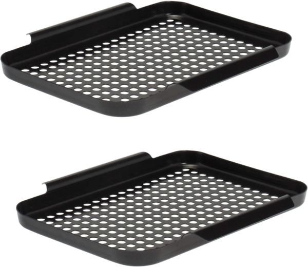 Grillplatte 2er-Set, Grillpfanne, antihaftbeschichtet 29,5 x 25,5 cm