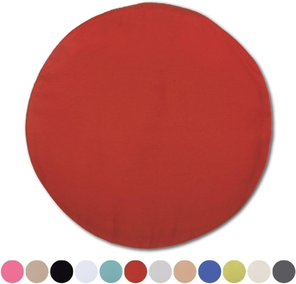 Kissenhülle Dekokissen Kissenbezug Microfaser - viele Größen und Farben Rot Ø 40 cm Bild 2