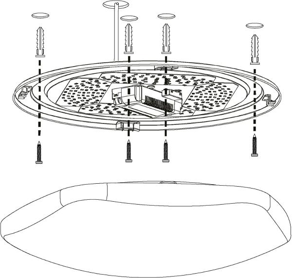 Eglo 97921 LED Deckenleuchte TOTARI-C weiß Ø59,5cm H:13,5cm dimmbar mit Connect Funktion inkl. Fernbedienung Bild 6