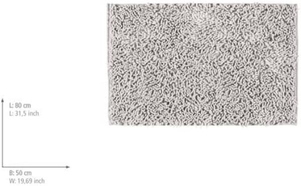 Antirutschmatte mit weichen Fasern Badteppich Dekosteg 80x50 cm WENKO Bild 7