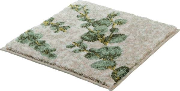 Erwin Müller Badematte WC-Vorlage "Eukalyptus", Höhe 20 mm, eckig, gemustert