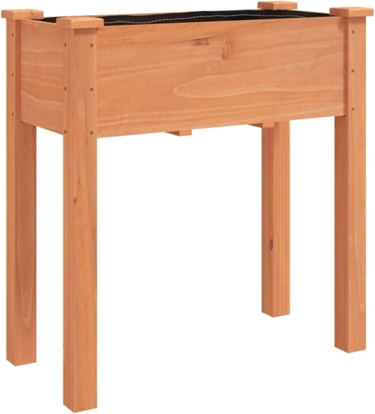 vidaXL Pflanzkübel mit Einsatz Braun 71x37x76 cm Massivholz Tanne 364231