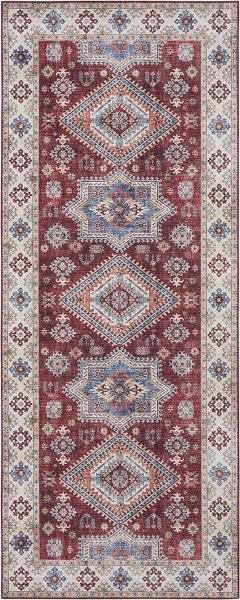 Vintage Teppich Gratia Rubinrot - 80x200x0,5cm