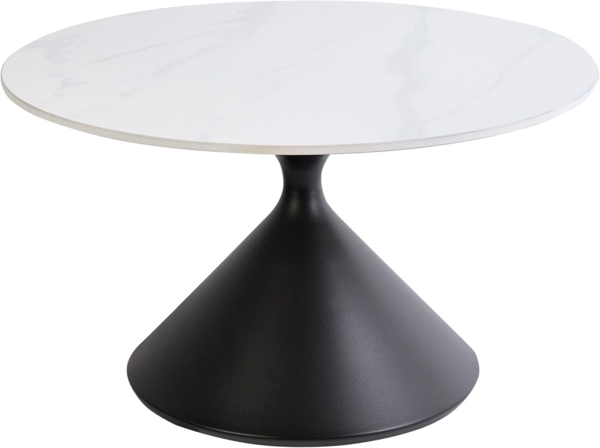 Couchtisch HAIWEE Keramik Schwarz Weiß