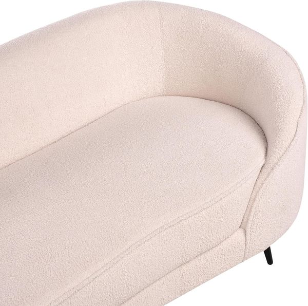 3-Sitzer Sofa Bouclé beige schwarz SAVAR Bild 8