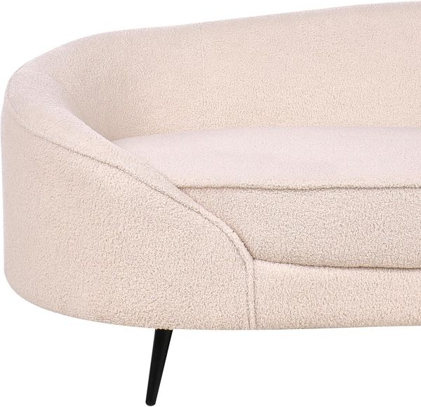 3-Sitzer Sofa Bouclé beige schwarz SAVAR Bild 7