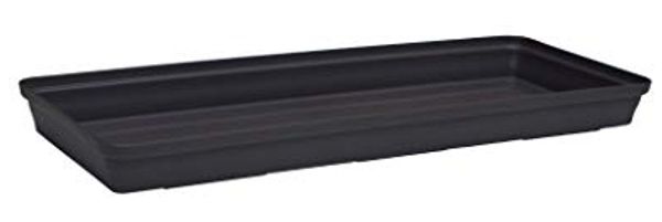 Poétic Untersetzer ROMEO, (B)370 mm, schwarz-violett Maße: (B)370 x (T)150 x (H)30 mm, für Blumenkasten ROMEO 400 mm, aus 100% recyceltem Kunststoff (SJRO40NV)